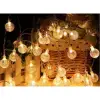 Kullanıma Uygun 5m 28 Led Kristal Top Gün Işığı Şeffaf Kablo Fişli Eklemeli