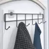 45 cm siyah 6 adet Metal 6lı Yapışkanlı Kapı Arkası Askı