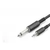 6.35Mm To 3.5Mm Gitar Kablosu 5 M Siyah