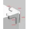 Kullanıma Uygun 8li Set Silikon Şeffaf Masa Kenarı Koruma Aparatı