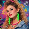 Küpe 80 ler 90 lar Retro Neon Yeşil Şimşek 10 cm