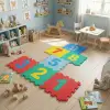 Kullanıma Uygun 9 Parça Sayılar Puzzle Yer Matı