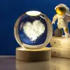 Cam Küre Ahşap Altlıklı Kalp Tasarımlı
