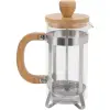 600 ml Ölçülü Ahşap Detaylı Cam French Press