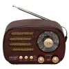 10x15 cm kablosuz Kullanıma Uygun Ahşap Retro Radyo