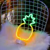 16 cm Kullanıma Uygun Ananas Neon LED Lamba