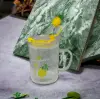 400 ml Cam Bardak Ananas Tasarımlı Kupa