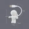 5.6 cm Kullanıma Uygun Astronot USB Gece Lambası