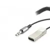 Adaptör Aux Bluetooth Ses Alıcı Dahili Kablolu Handsfree 3.5Mm Siyah