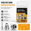 Adaptör Ayarlı Hex Lokma Anahtar ve Matkap ü (10 19mm 3/8 Inc )