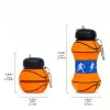 Silikon Basketbol Topu Tasarımlı Akordiyon Su Şişesi