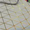 Kullanıma Uygun Beyaz Geometrik Desenli Orta Boy Karton Hediye Çantası