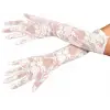40 Cm Beyaz Renk Orta Boy Dantelli Eldiven