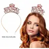Kullanıma Uygun Birthday Princess Kristal Taç Rose Gold Kaplama