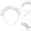 16x17 cm Kullanıma Uygun Birthday Queen Yazılı Kraliçe Taç