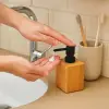 100 ml Kullanıma Uygun Büyük Ahşap Sıvı Sabunluk