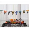 8 li Cadılar Bayramı Halloween Flama Bayrak Banner Süs