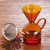 1200 ml Kullanıma Uygun Cam Kahve Demleme Seti