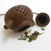13.5 cm siyah Kullanıma Uygun Çaydanlık Tasarımlı Çay Demleme Süzgeci