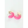 Küpe CCB Pembe Gold Çift Renk