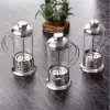 350 ml Ölçülü Çelik Kulplu Cam French Press