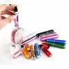8.1 cm alüminyum Siyah 5ml Ölçülü Cep Parfüm Şişesi