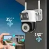 Kullanıma Uygun Çift Lensli Dış Mekan Wi Fi Kamera