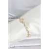Kadın Bileklik CM 14K Gold Renk Lazerli Halka Model