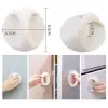 6.5 cm paslanmaz çelik Beyaz Cam Çok Amaçlı Yapışkanlı Kulp Tutacak