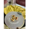 39cm Ölçülü DecoHandy Çiçekli Jüt Örme Supla Amerikan Servis