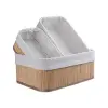 12 x 8 cm Kullanıma Uygun DecoHandy Bambu Sepet Seti