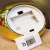 11 cm 3 adet Plastik Dekoratif Gold Pilli Mum Lamba