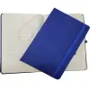 23 Cm Mavi Defter Deri Kapaklı