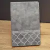 21 cm Defter Desenli Gri Renk Deri