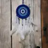50 cm Ahşap Dream Catcher Rüya Kovan Beyaz
