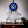 50 cm Ahşap Dream Catcher Rüya Kovan Beyaz