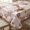 Kullanıma Uygun Elyaf Tabanlı Muşamba Masa Örtüsü Çiçek Desenli Leke Tutmaz 100x140 cm