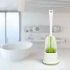 Beyaz Kullanıma Uygun Ergonomik Silikon Tuvalet Fırçası