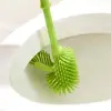 Beyaz Kullanıma Uygun Ergonomik Silikon Tuvalet Fırçası