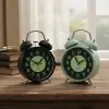 11 cm siyah Kullanıma Uygun Fosforlu Metal Çalar Saat