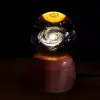 Masa Lambası Galaxy Gezegen Tasarımlı Dönen