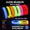 Bileklik Glow Kalın 12’li Set Baskıya Uygun Renkli Model
