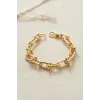 Kadın Bileklik Gold Renk Pirinç Tifani Model