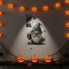 Cam Gotik Cüce ve Kafatası Halloween Duvar Sticker Seti