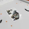 Cam Gotik Cüce ve Kafatası Halloween Duvar Sticker Seti