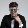Kullanıma Uygun Gümüş Renk Antik Tarz Balo Maskesi