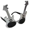 Parti Gözlüğü Gümüş Renk Gitar Şekilli