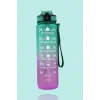 1000 ml 1 adet Kullanıma Uygun Günlük Motivasyon Su Matarası