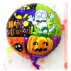 Kullanıma Uygun Halloween Örümcekli Kabaklı Folyo Balon 18 inç