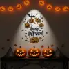 Kullanıma Uygun Halloween Temalı Balkabaklı Duvar Sticker Seti
